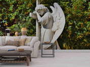 3D Angel Sculpture Wall Mural Wallpaper LQH 138- Jess Art Decoration