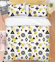 3D Abstract Geometric Pattern Quilt Cover Set Bedding Set Duvet Cover Pillowcases 121- Jess Art Decoration