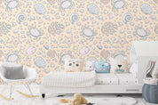 3D Cartoon Crab Seashell Starfish Shells Wall Mural Wallpaper WJ 3180- Jess Art Decoration
