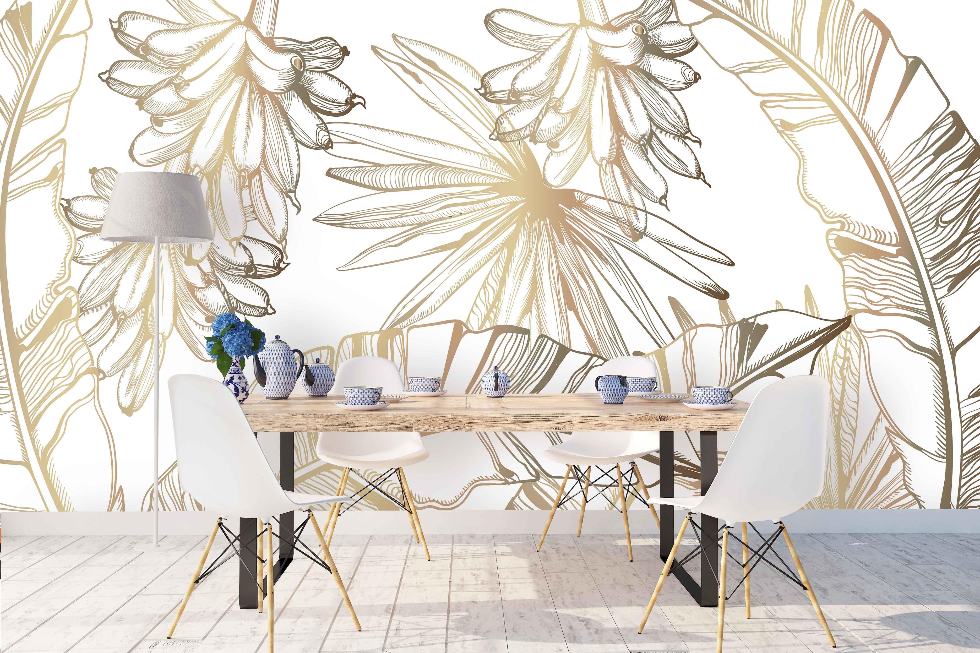 3D Tropical Banana Leaves Wall Mural Wallpaper 04- Jess Art Decoration