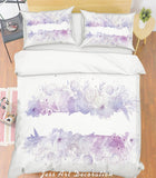 3D Purple Flowers Quilt Cover Set Bedding Set Pillowcases 216- Jess Art Decoration