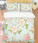 3D Chinese Rose Quilt Cover Set Bedding Set Pillowcases  41- Jess Art Decoration