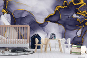 3D Watercolor Grey Marble Wall Mural Wallpaper LQH 71- Jess Art Decoration