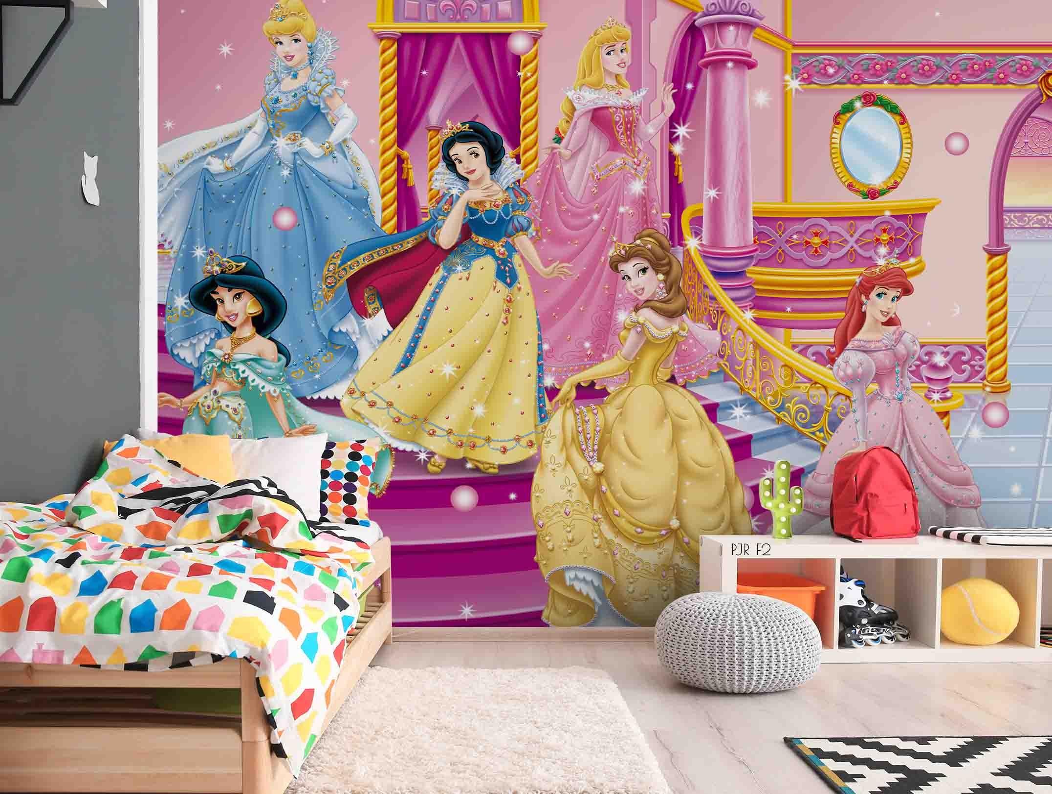 3D Cartoon Girl Princess Wall Mural Wallpaper WJ 2154- Jess Art Decoration
