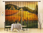 3D Green Fields Wheat Fields Curtains and Drapes A130- Jess Art Decoration