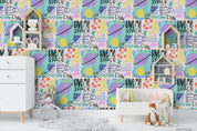 3D Hand Drawn Color Rocket Planet Wall Mural Wallpaper LQH 434- Jess Art Decoration