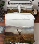 3D Foggy Land Buck Quilt Cover Set Bedding Set Duvet Cover Pillowcases LXL 302- Jess Art Decoration