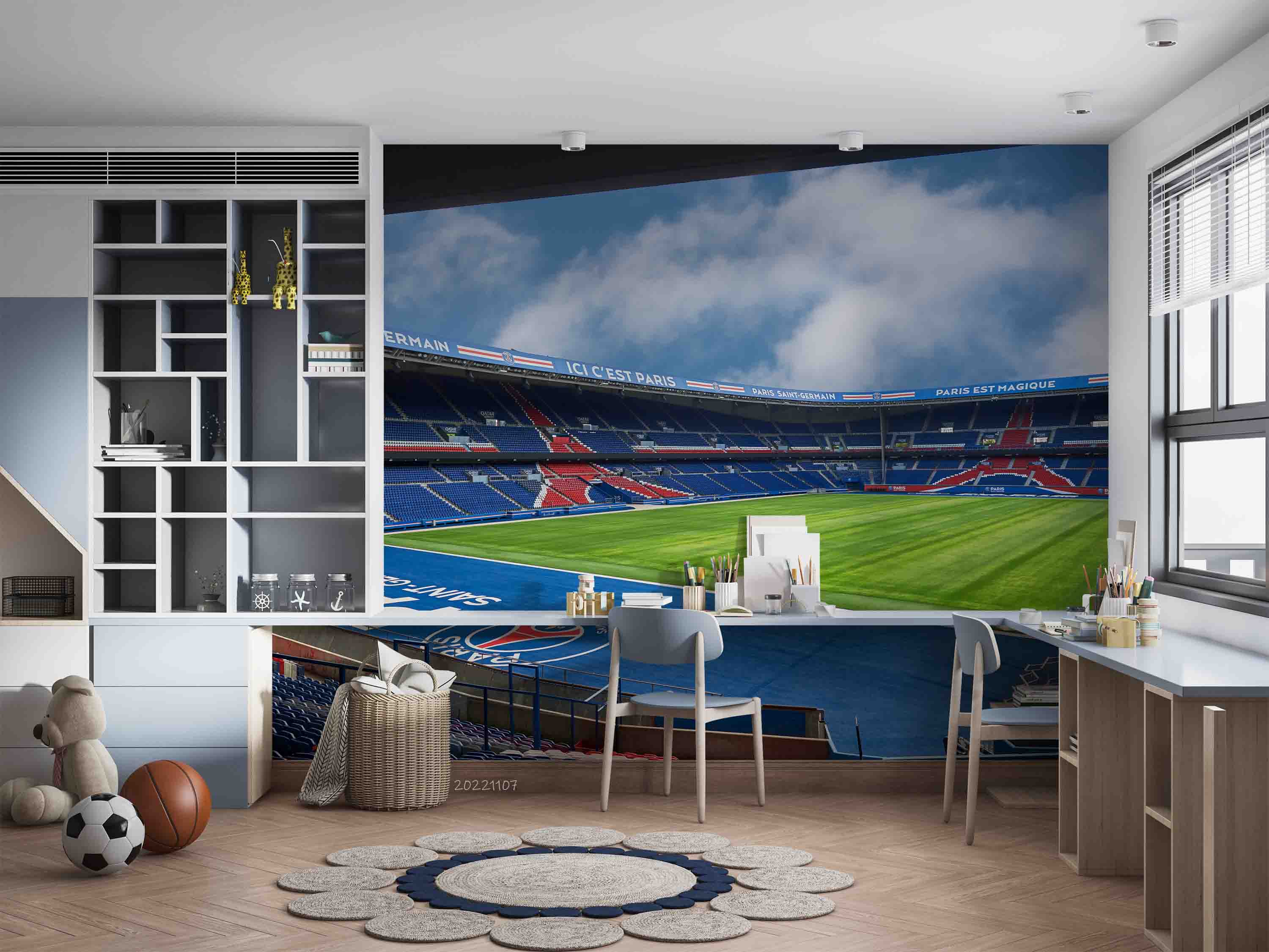 3D France Parc des Princes Wall Mural Wallpaper GD 4- Jess Art Decoration