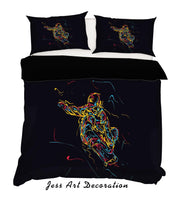 3D Black Skateboarder Skateboard Quilt Cover Set Bedding Set Pillowcases 27- Jess Art Decoration