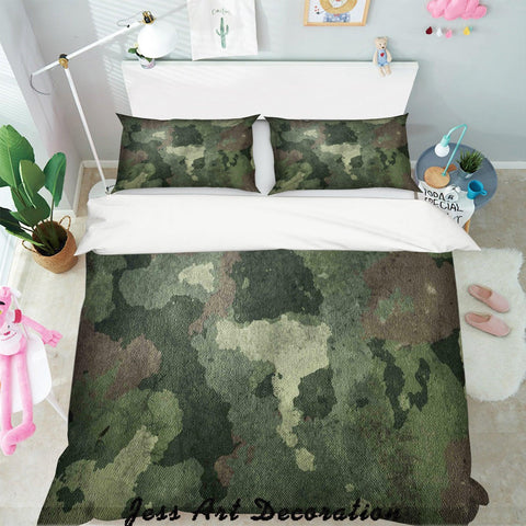 3D Green Gradient Quilt Cover Set Bedding Set Pillowcases  159- Jess Art Decoration