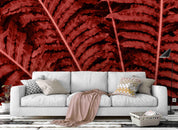 3D red leaves wall mural wallpaper 24- Jess Art Decoration