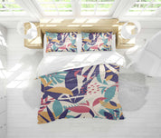 3D Plant Leaves Flower Pattern Quilt Cover Set Bedding Set Duvet Cover Pillowcases WJ 9031- Jess Art Decoration