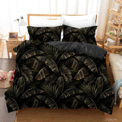 3D Tropical Plant Leaves Quilt Cover Set Bedding Set Duvet Cover Pillowcases 224- Jess Art Decoration