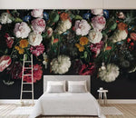 3D Dark Floral Gorgeous Bloomy Flowers Wall Mural 238- Jess Art Decoration