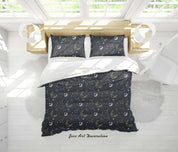 3D Hand Drawn Space Moon Cloud Quilt Cover Set Bedding Set Duvet Cover Pillowcases 279- Jess Art Decoration