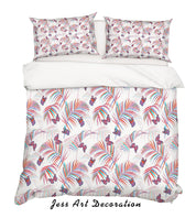 3D Leaves Floral Pattern Quilt Cover Set Bedding Set Duvet Cover Pillowcases WJ 6883- Jess Art Decoration