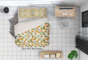 3D Orange Fruity Plant Quilt Cover Set Bedding Set Duvet Cover Pillowcases LXL- Jess Art Decoration