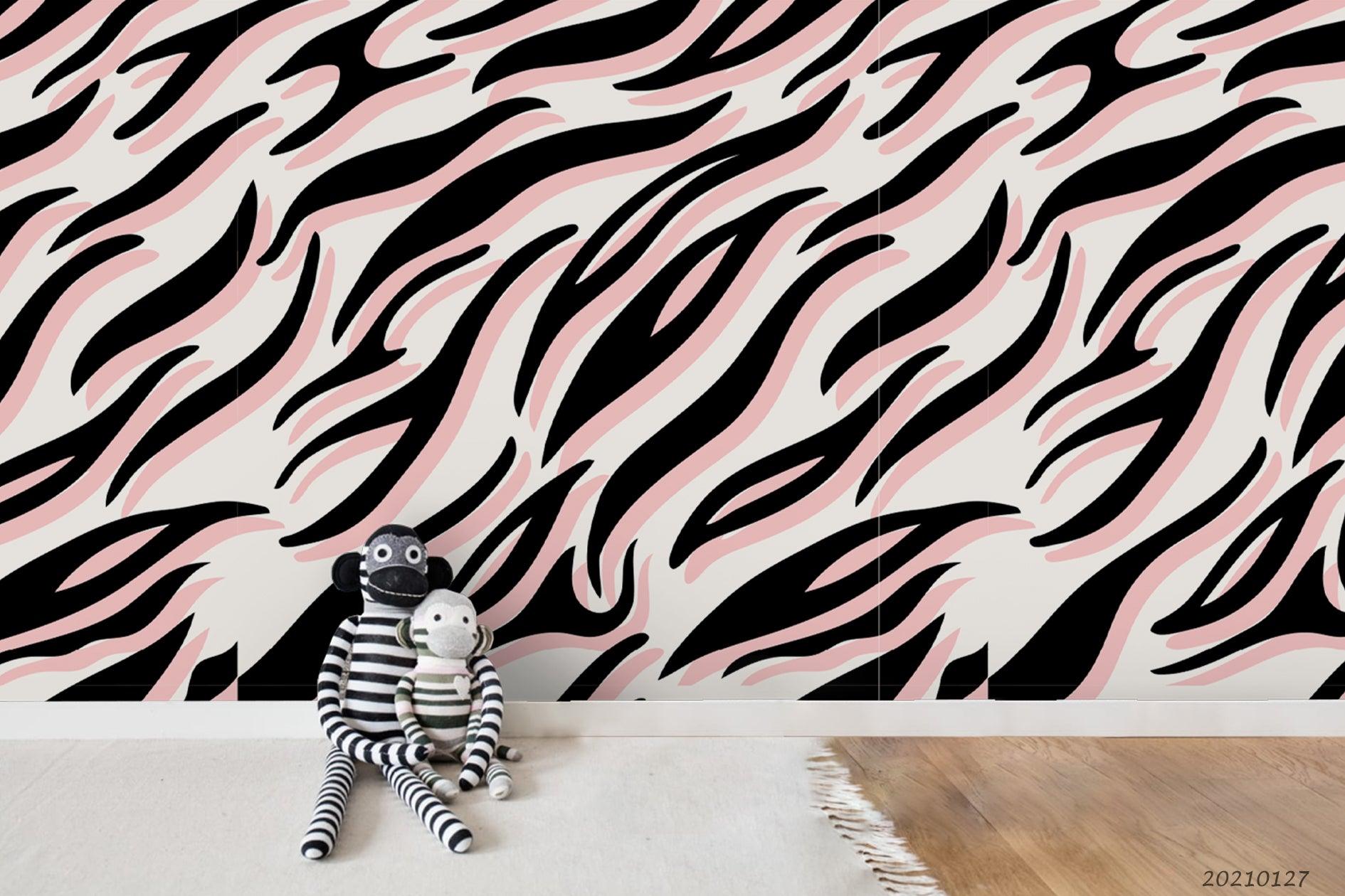 3D Hand Drawn Animal Print Wall Mural Wallpaper LQH 86- Jess Art Decoration