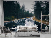 3D Road Forest Landscape Wall Mural Wallpaper LQH 224- Jess Art Decoration