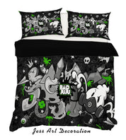 3D Graffiti Quilt Cover Set Bedding Set Pillowcases 63- Jess Art Decoration