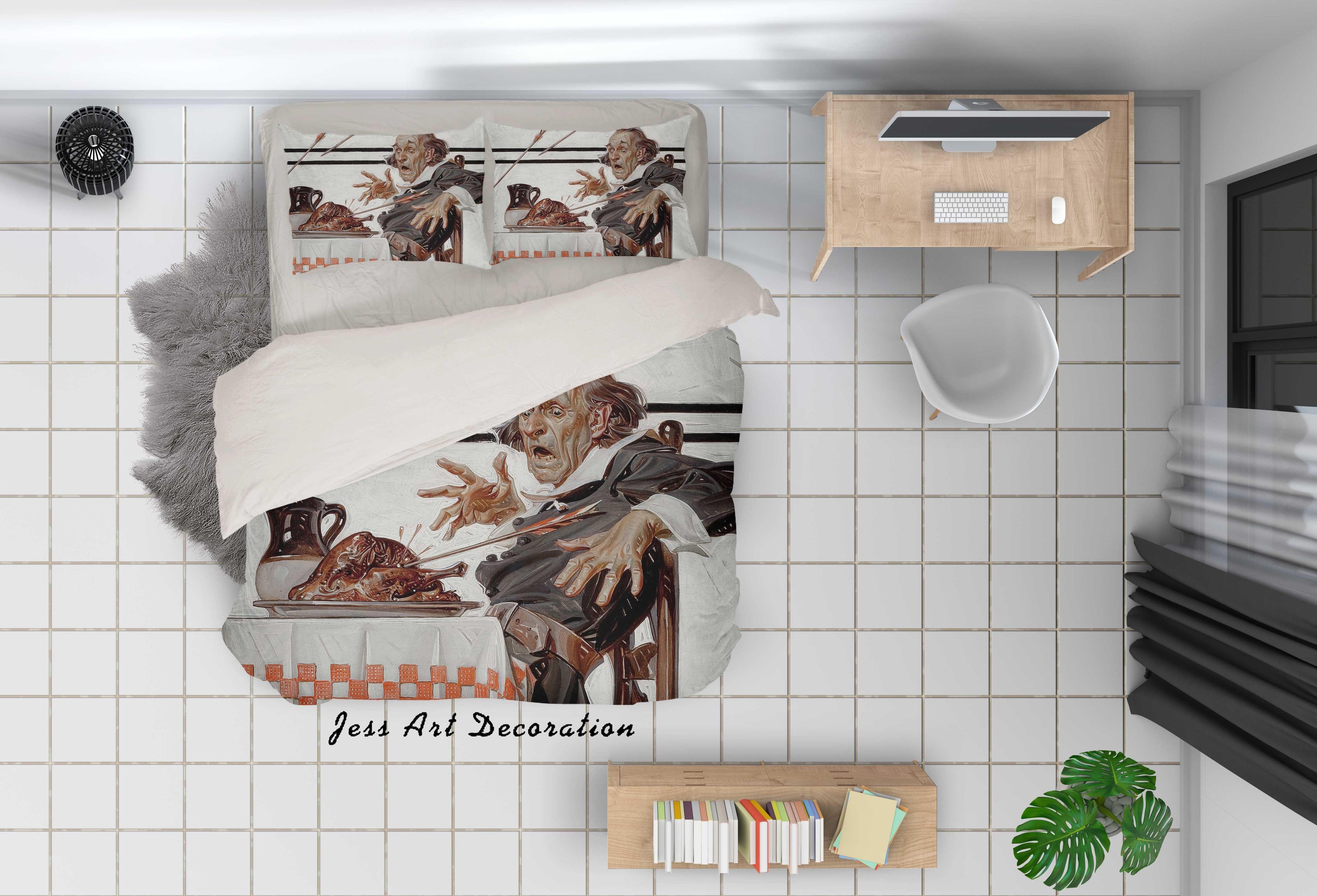 3D Abstract Joseph Christian Painting Quilt Cover Set Bedding Set Pillowcases 68- Jess Art Decoration