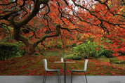 3D Autumn Red Maple Forest Wall Mural Wallpaper SWW3926- Jess Art Decoration