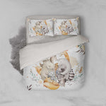 3D Animal Feather Floral Quilt Cover Set Bedding Set Pillowcases 47- Jess Art Decoration