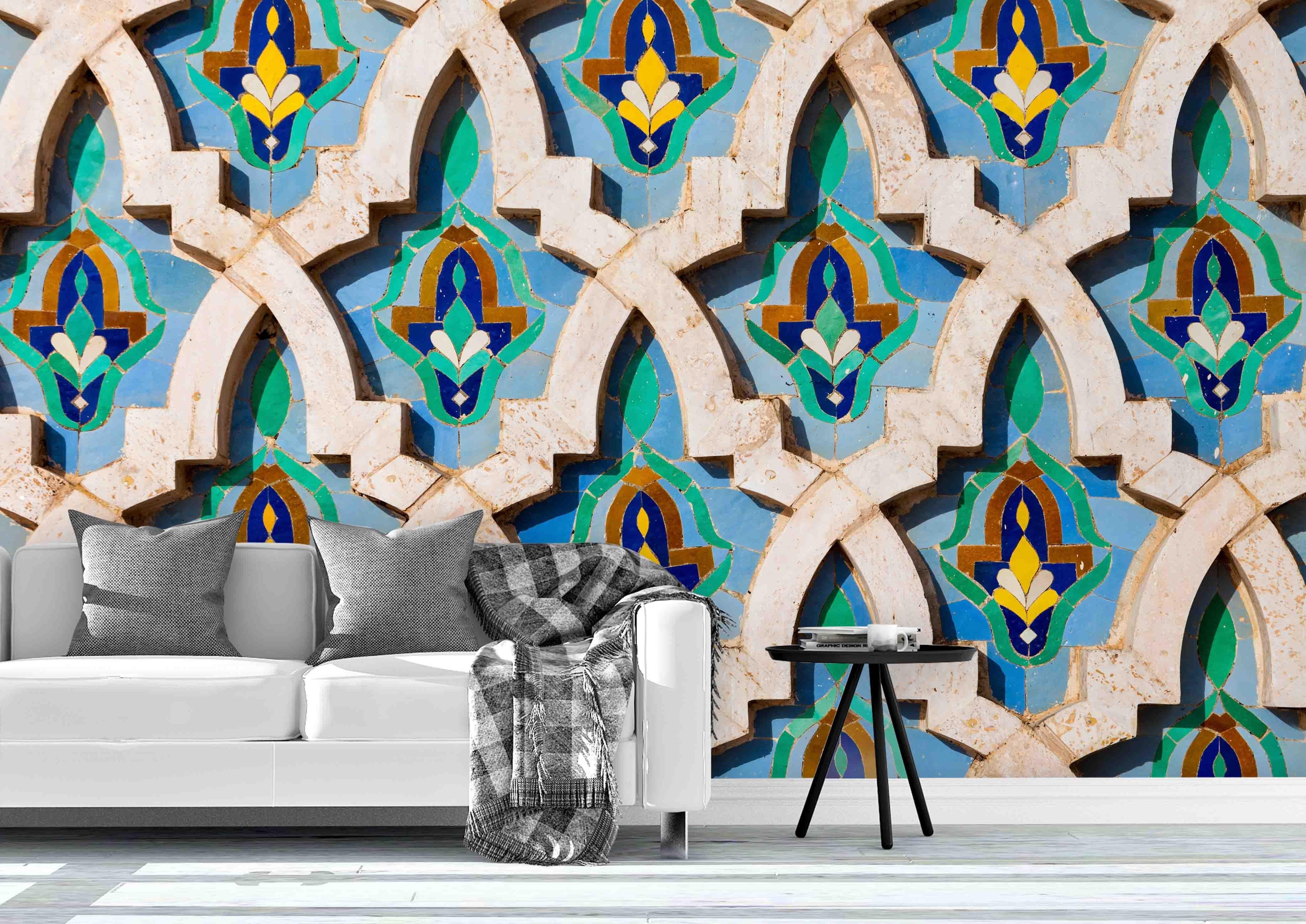 3D Green Art Pattern Wall Mural Wallpaper 46- Jess Art Decoration