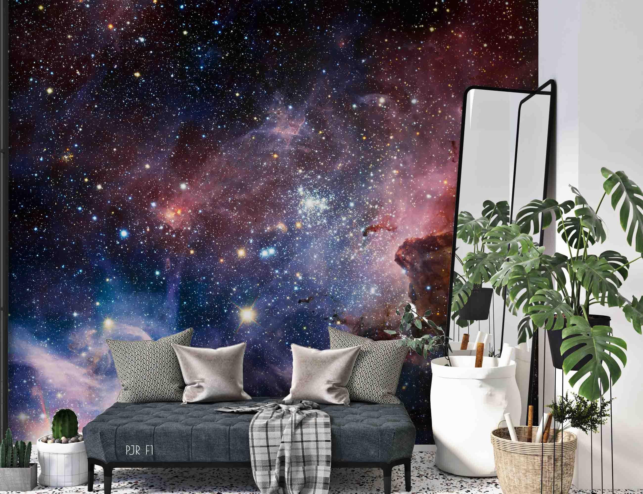3D Universe Galaxy Star Wall Mural Wallpaper WJ 2049- Jess Art Decoration