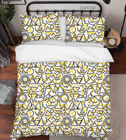 3D Abstract Geometric Pattern Quilt Cover Set Bedding Set Duvet Cover Pillowcases 124- Jess Art Decoration