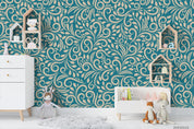 3D Hand Drawn Green Leaf Wall Mural Wallpaper LQH 61- Jess Art Decoration