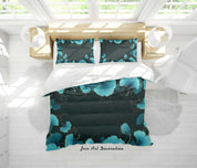 3D Hand Drawn Blue Ginkgo Leaf Quilt Cover Set Bedding Set Duvet Cover Pillowcases 212- Jess Art Decoration