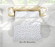 3D Blue Purple Floral Quilt Cover Set Bedding Set Duvet Cover Pillowcases SF79- Jess Art Decoration
