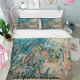 3D Blue Uneven Paint Quilt Cover Set Bedding Set Pillowcases 97- Jess Art Decoration