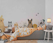 3D  Animal Cartoon Cute Watercolor Wall Mural Wallpaper SWW557- Jess Art Decoration