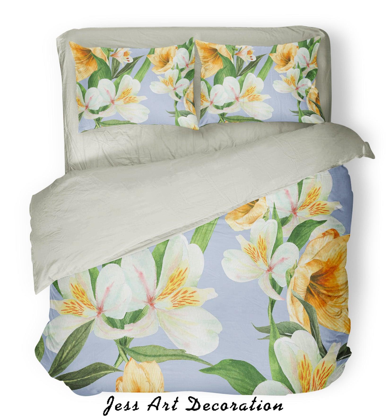 3D Color Flowers Pattern Quilt Cover Set Bedding Set Pillowcases  38- Jess Art Decoration