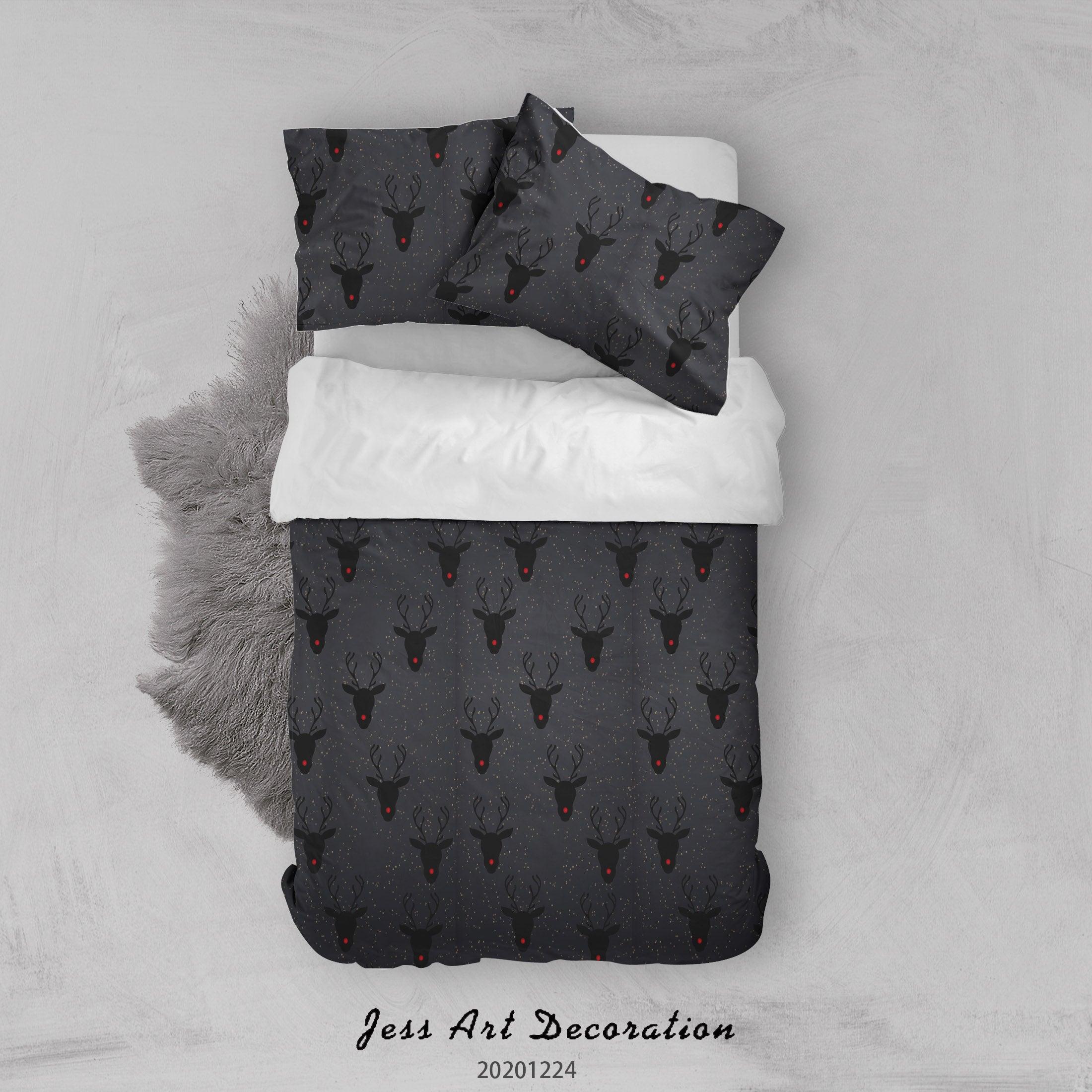 3D Abstract Christmas Pattern Quilt Cover Set Bedding Set Duvet Cover Pillowcases 26 LQH- Jess Art Decoration