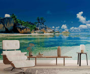 3D Reef Ocean Island Landscape Wall Mural Wallpaper GD 2823- Jess Art Decoration