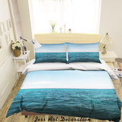3D Sky Sea Landscape Quilt Cover Set Bedding Set Duvet Cover Pillowcases 200- Jess Art Decoration