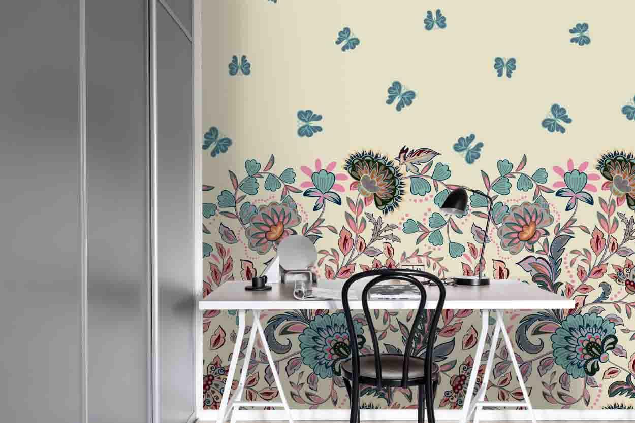 3D Floral Butterfly Wall Mural Wallpaper 53- Jess Art Decoration