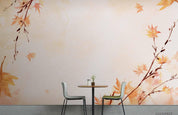 3D Autumn Maple Leaf Wall Mural Wallpaper LQH 226- Jess Art Decoration