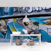 3D Abstract Mouse Street Graffiti Wall Mural Wallpaper LQH 50- Jess Art Decoration