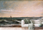 3D Sea Sailboat Oil Painting Wall Mural Wallpaper GD 4439- Jess Art Decoration