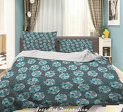 3D Vintage Abstract Floral Pattern Quilt Cover Set Bedding Set Duvet Cover Pillowcases LXL- Jess Art Decoration