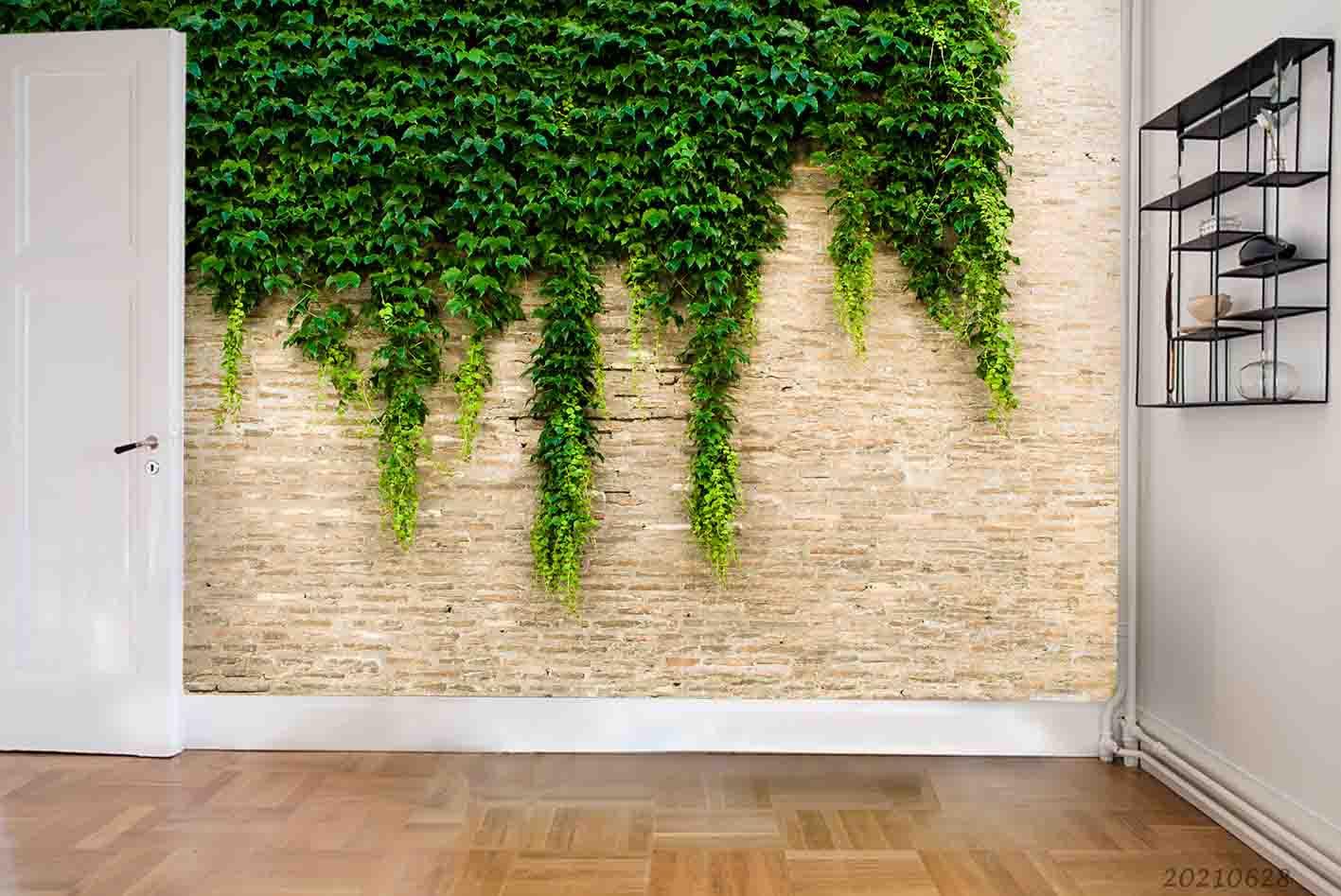 3D Green Plants Creeper Wall Mural Wallpaper LQH 4- Jess Art Decoration