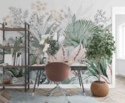 3D Tropical Plant Fresh Rainforest Palm Leaf Abstract Plant Wall Mural Wallpaper GD 2679- Jess Art Decoration