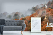 3D Fog Forest Landscape Wall Mural Wallpaper LQH 76- Jess Art Decoration