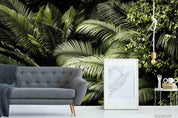 3D Tropical Plants Green Wall Mural Wallpaper SWW190- Jess Art Decoration
