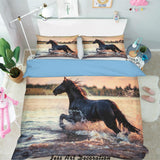 3D Horse Quilt Cover Set Bedding Set Pillowcases  46- Jess Art Decoration