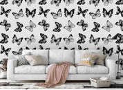 3D black white butterfly pattern wall mural wallpaper 69- Jess Art Decoration
